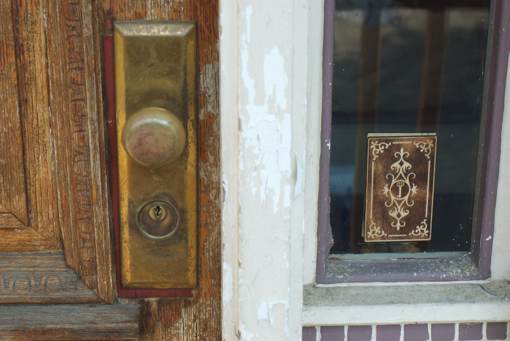 Bluetooth smart lock installation on a residential door