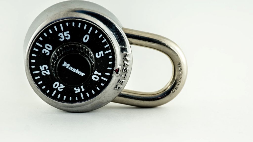 How door locks work UK — close-up of a lock mechanism and key