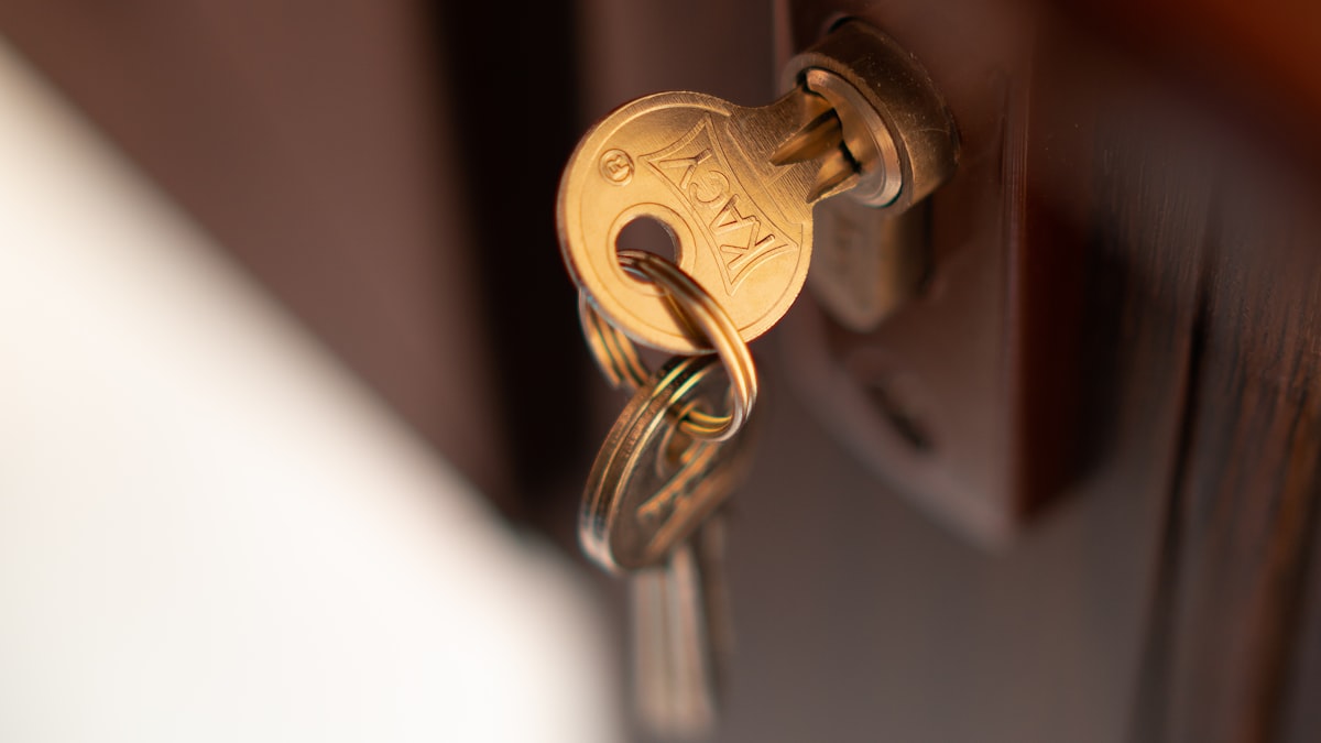 BS3621 5-lever mortice deadlock keyway on a UK timber front door