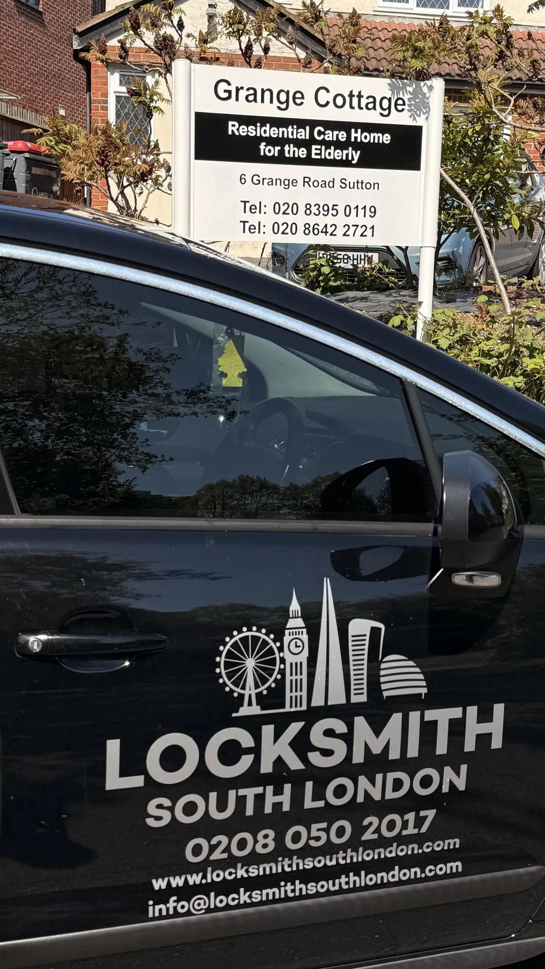 Locksmith callout on Grange Road Sutton SM1
