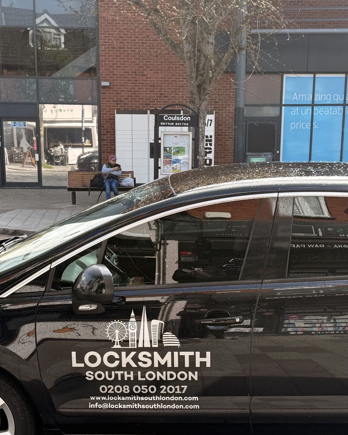 Locksmith South London branded vehicle on a local South London street