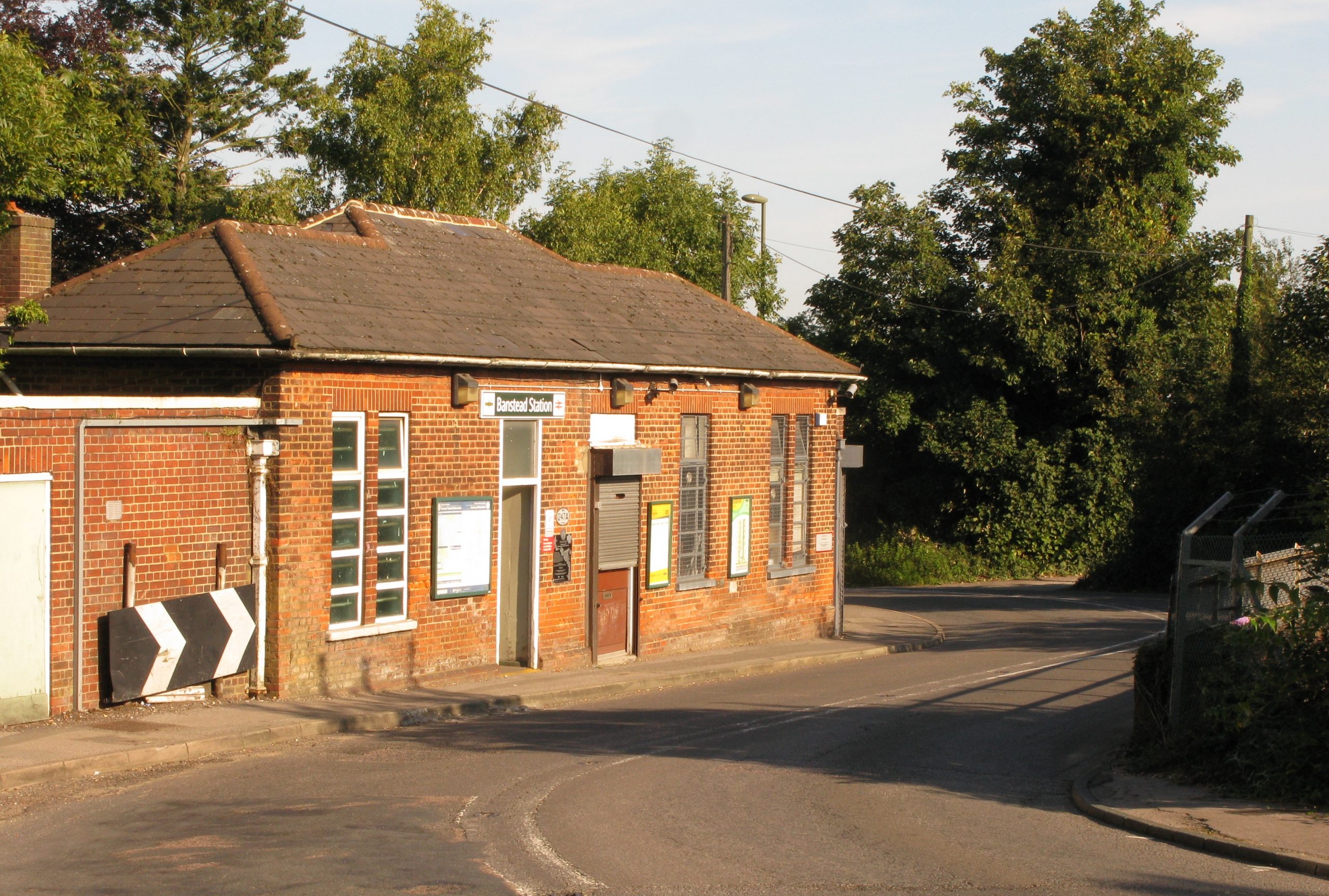 Entrance to Banstead railway station, Station Road, Banstead SM7