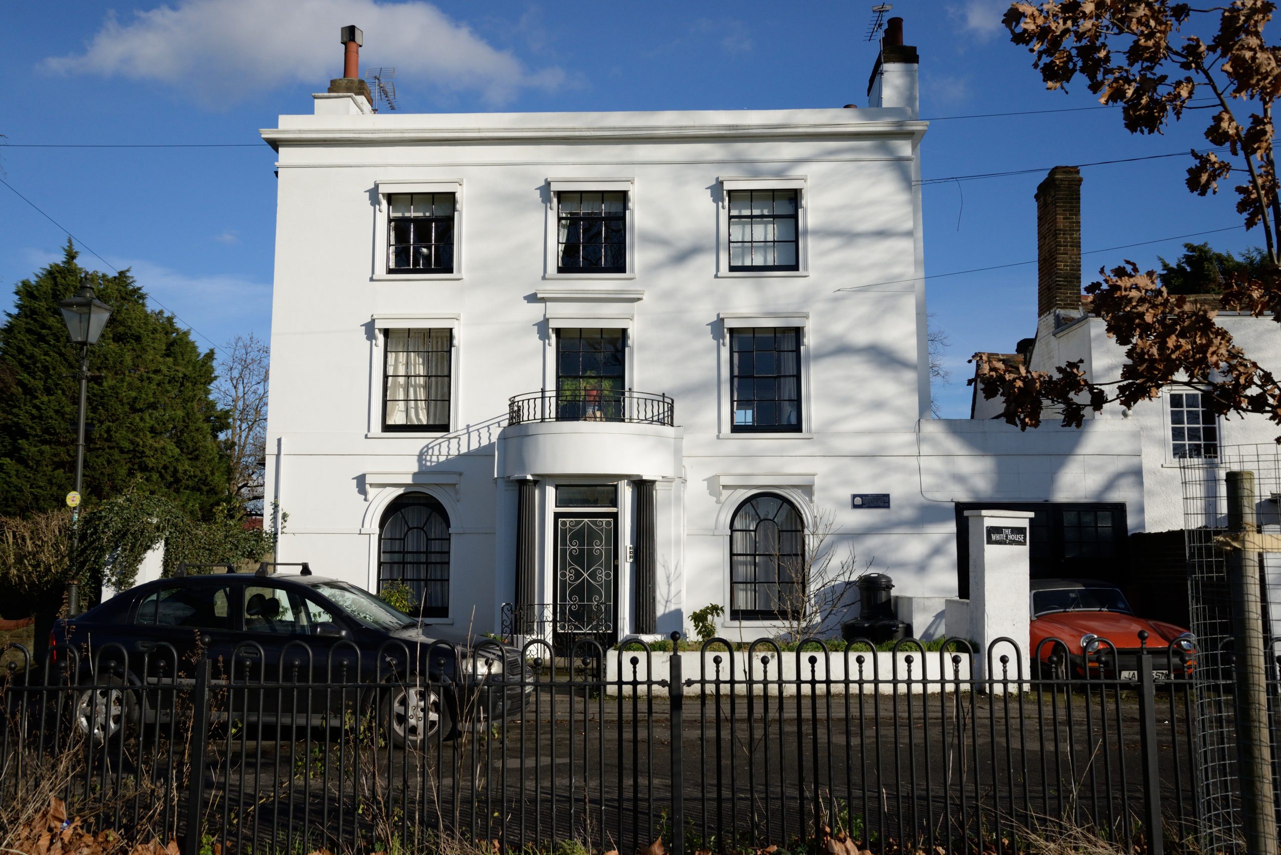 The White House, a listed Georgian building on Mitcham Cricket Green CR4 - Locksmith South London
