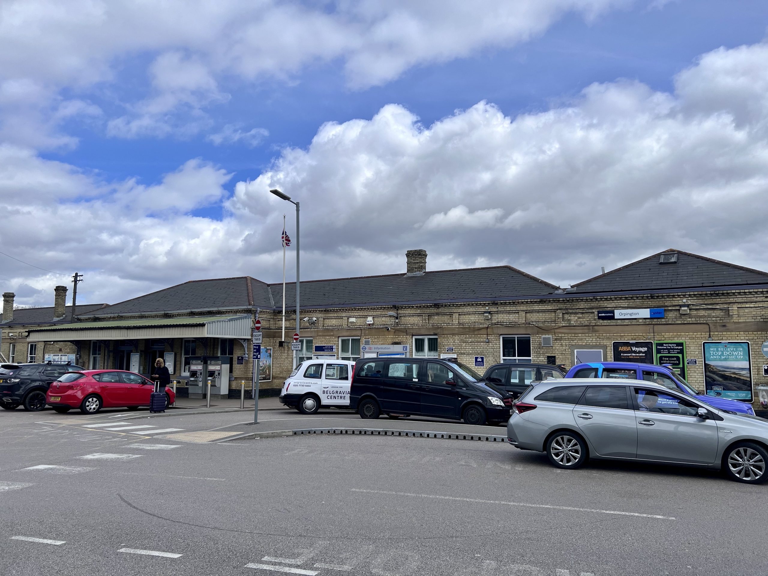 Orpington National Rail Station frontage, Orpington BR6 town centre - Locksmith South London