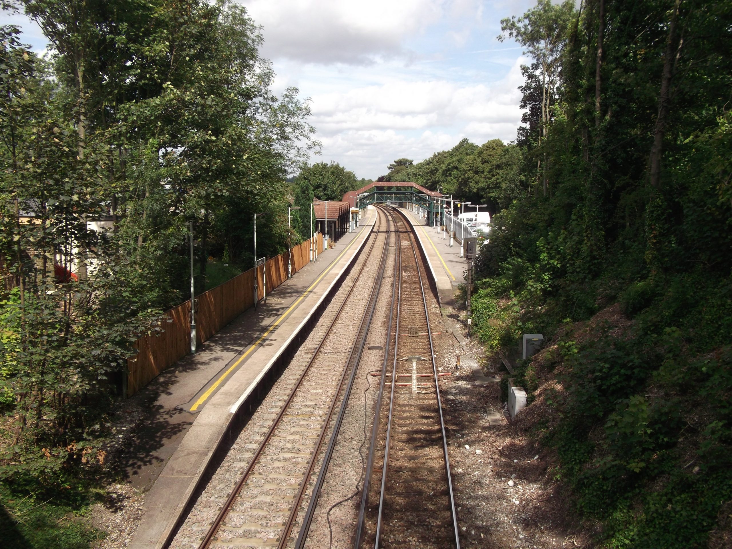 Sanderstead railway station platform and tracks, Sanderstead CR2 — Locksmith South London