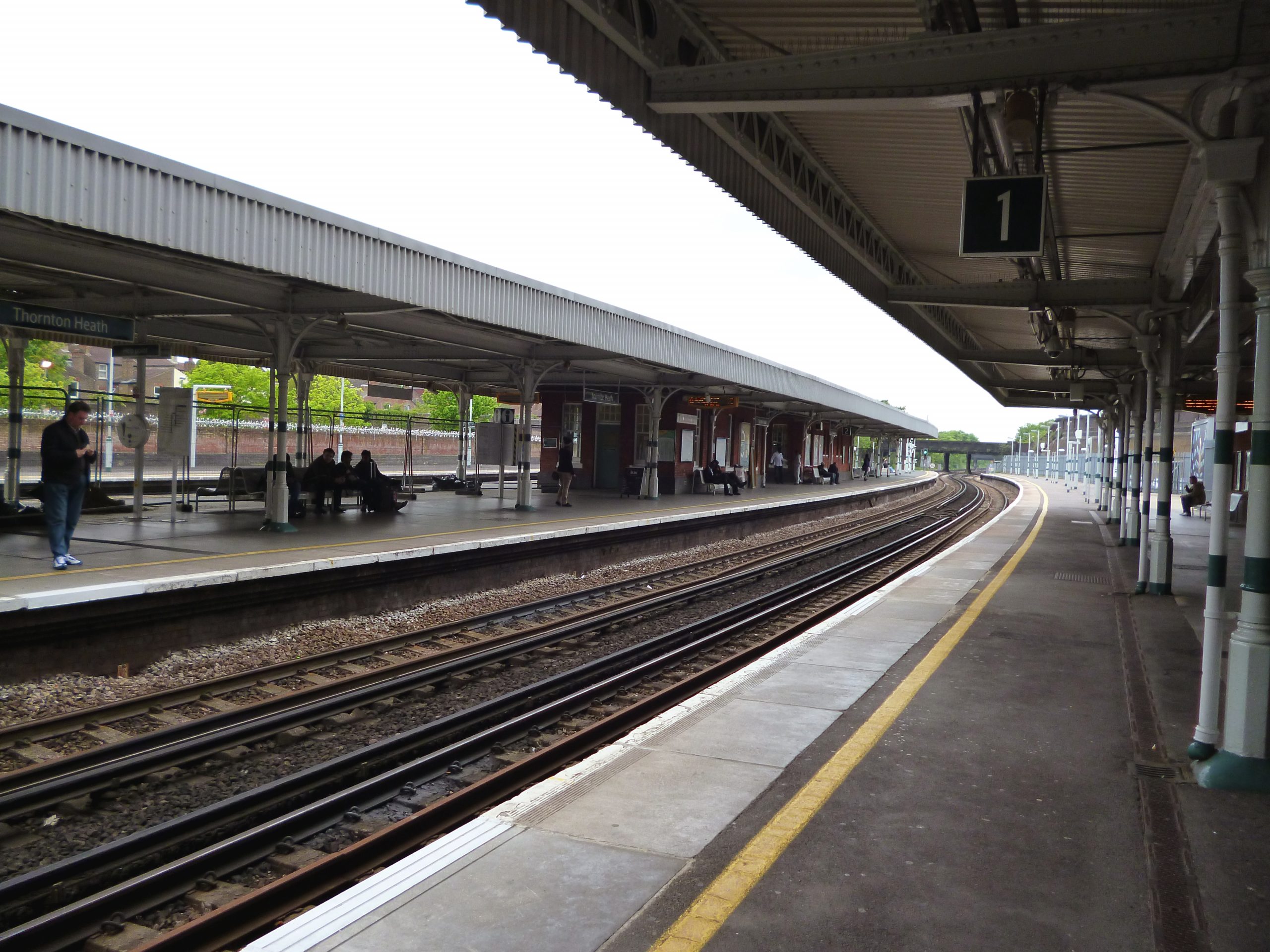 Thornton Heath railway station platform CR7, the local station Locksmith South London covers daily - Locksmith South London