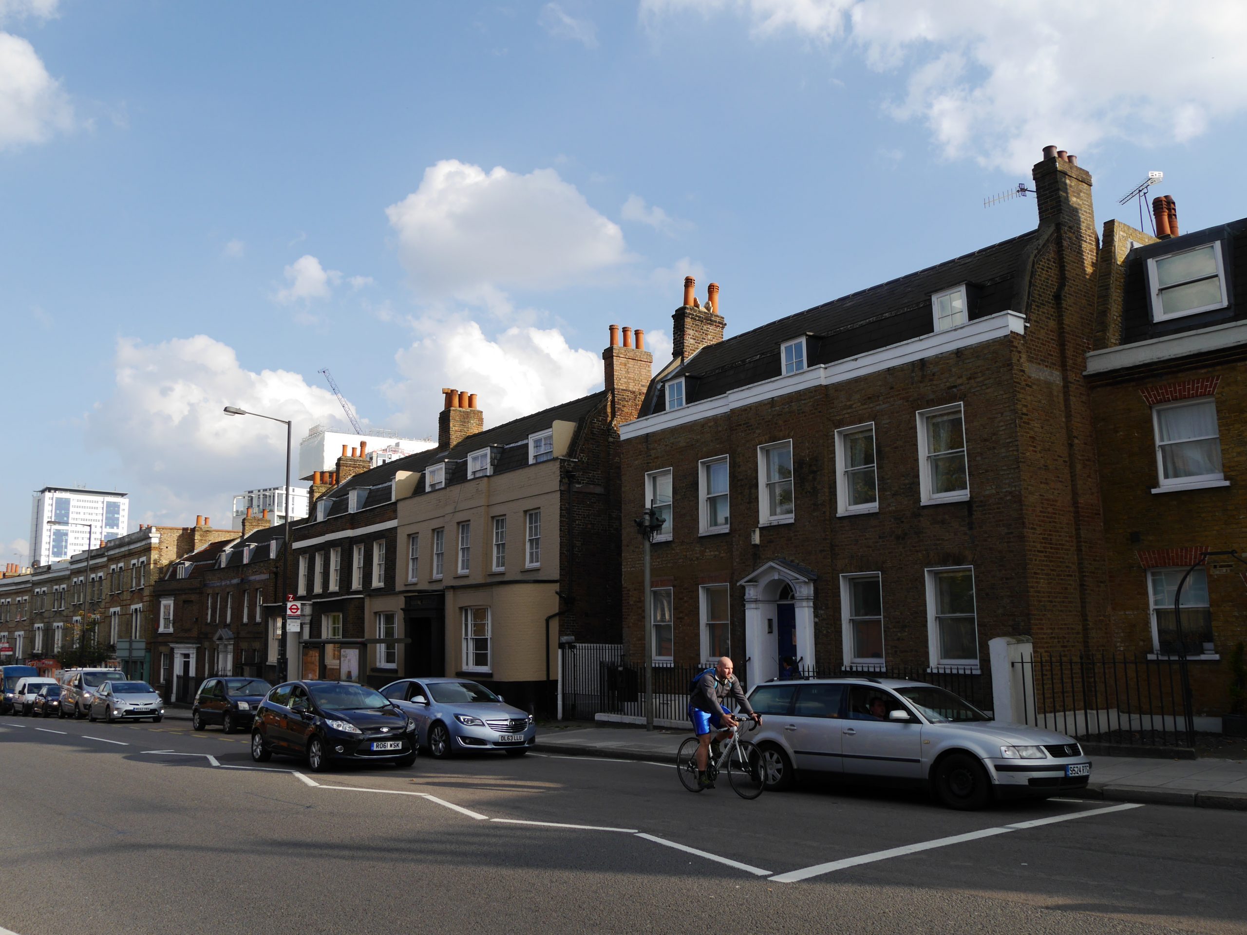 Period brick houses along West Hill, Wandsworth SW18