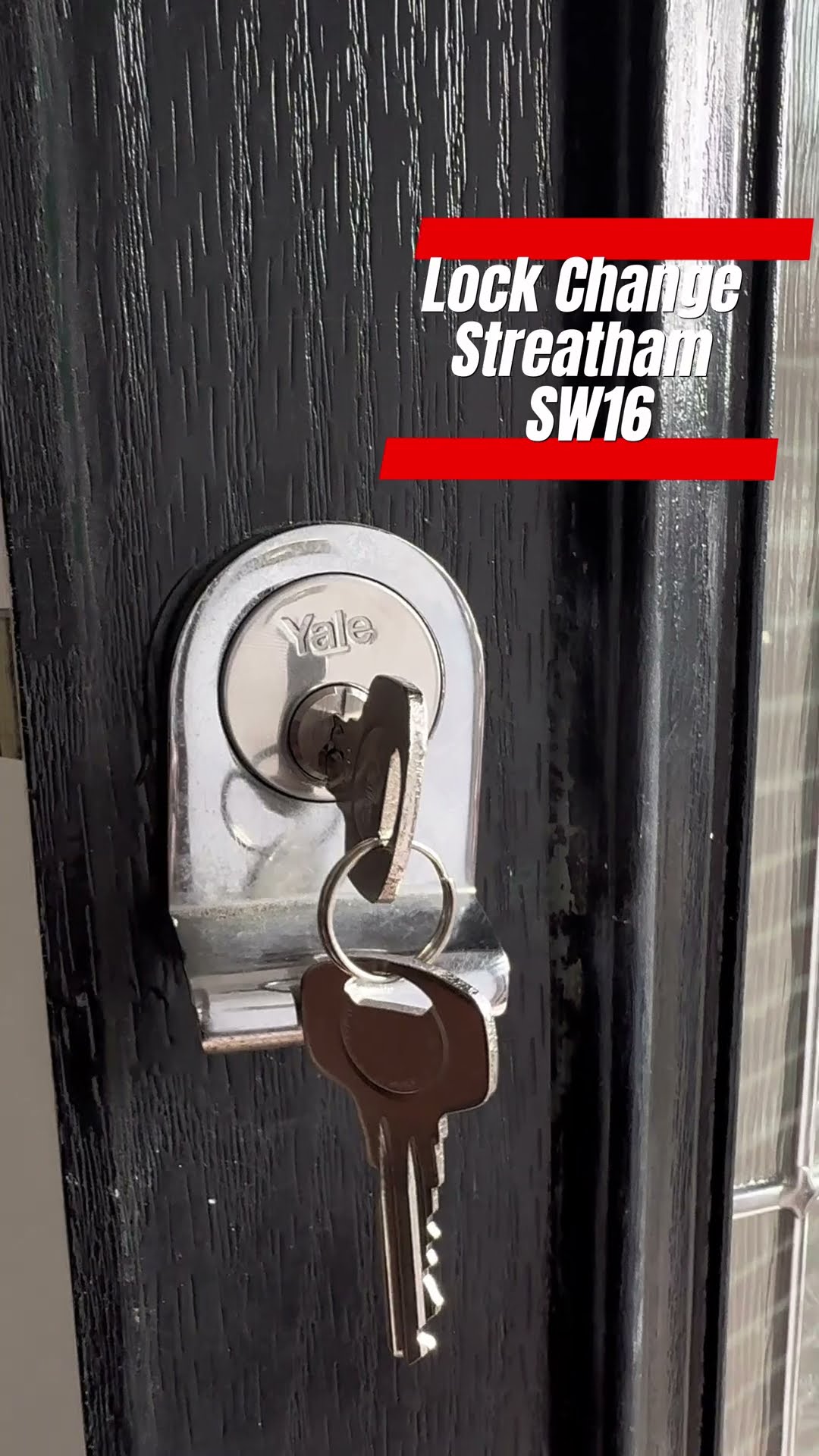 Lock change in Streatham SW16 — new Yale night latch and keys fitted by Locksmith South London